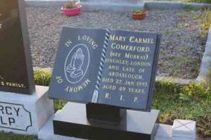 Comerford Mary Carmel nee Murray Finchley, London and Ardaslough